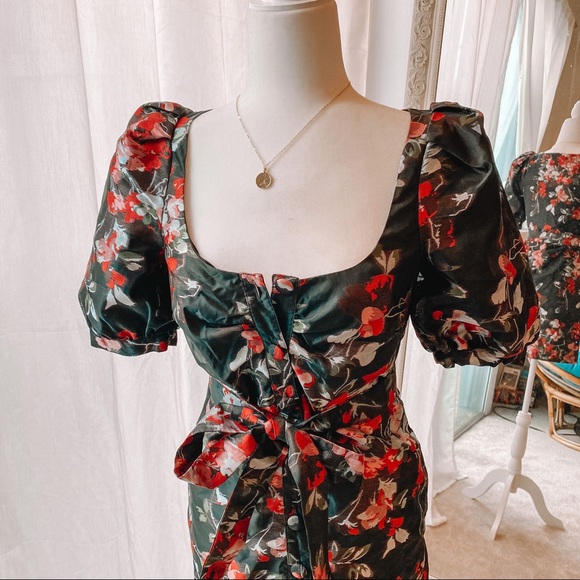 Revolve Brand LPA Floral Dress with Belt - Picture 2 of 4